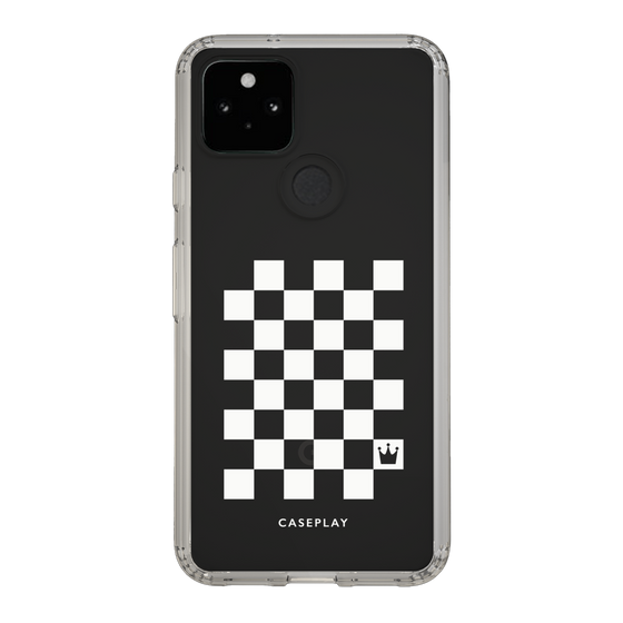 スリムプロテクションケース［ Racing checkered flag White - レーシングチェッカーフラッグ ホワイト ］