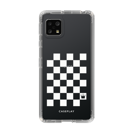 スリムプロテクションケース［ Racing checkered flag White - レーシングチェッカーフラッグ ホワイト ］