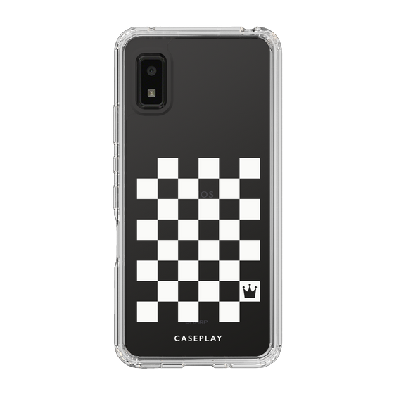 スリムプロテクションケース［ Racing checkered flag White - レーシングチェッカーフラッグ ホワイト ］