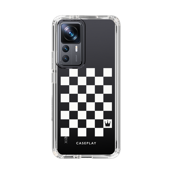 スリムプロテクションケース［ Racing checkered flag White - レーシングチェッカーフラッグ ホワイト ］