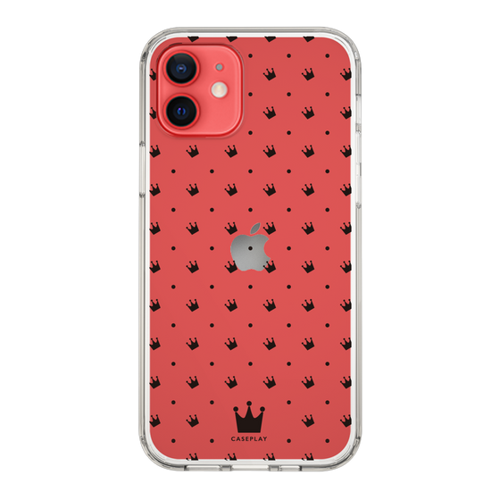 スリムプロテクションケース［ CASEPLAY Crown dots Black - ケースプレイ・クラウン・ドッツ ブラック ］