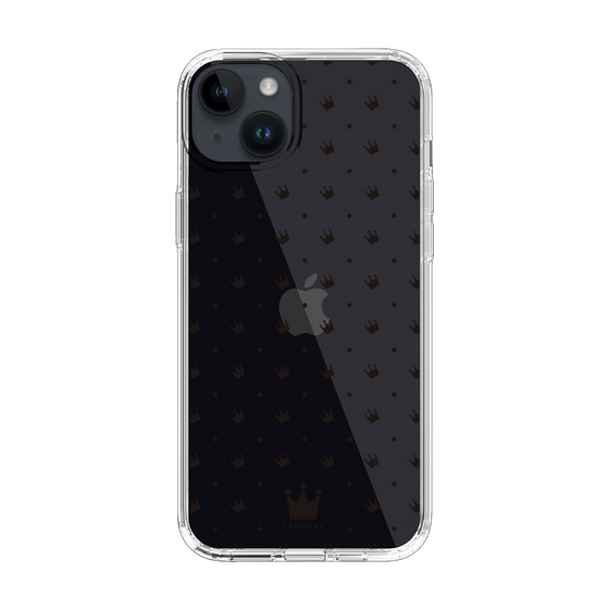 スリムプロテクションケース［ CASEPLAY Crown dots Black - ケースプレイ・クラウン・ドッツ ブラック ］