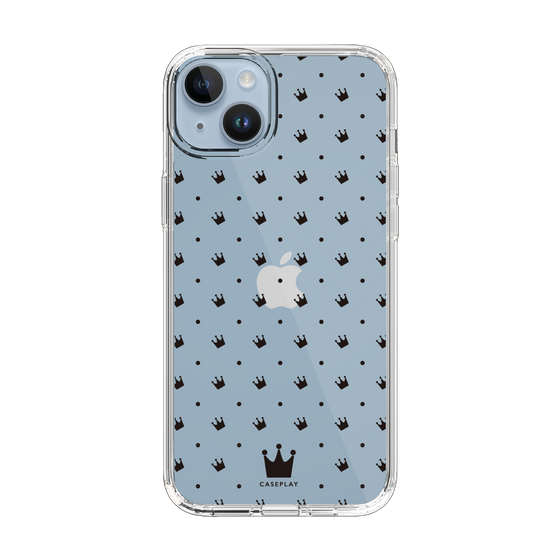 スリムプロテクションケース［ CASEPLAY Crown dots Black - ケースプレイ・クラウン・ドッツ ブラック ］