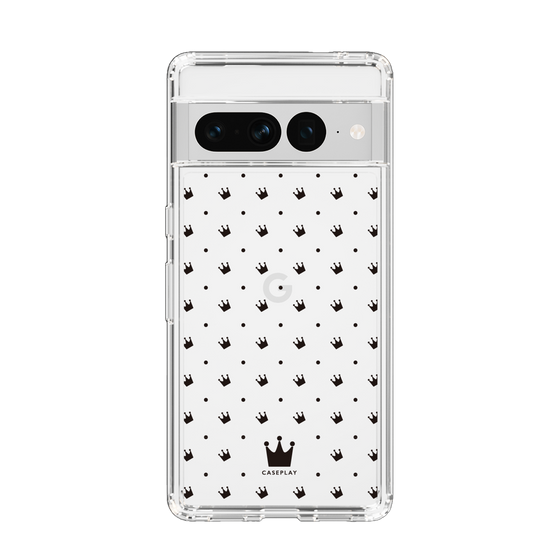 スリムプロテクションケース［ CASEPLAY Crown dots Black - ケースプレイ・クラウン・ドッツ ブラック ］