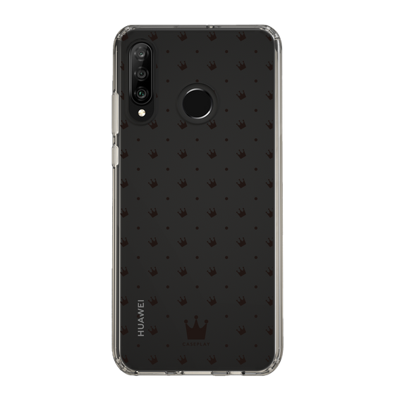 スリムプロテクションケース［ CASEPLAY Crown dots Black - ケースプレイ・クラウン・ドッツ ブラック ］