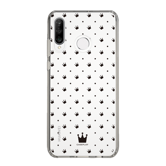 スリムプロテクションケース［ CASEPLAY Crown dots Black - ケースプレイ・クラウン・ドッツ ブラック ］