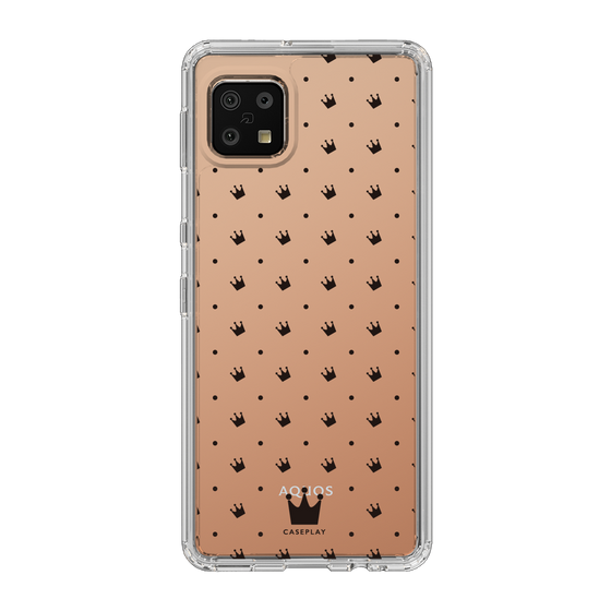 スリムプロテクションケース［ CASEPLAY Crown dots Black - ケースプレイ・クラウン・ドッツ ブラック ］