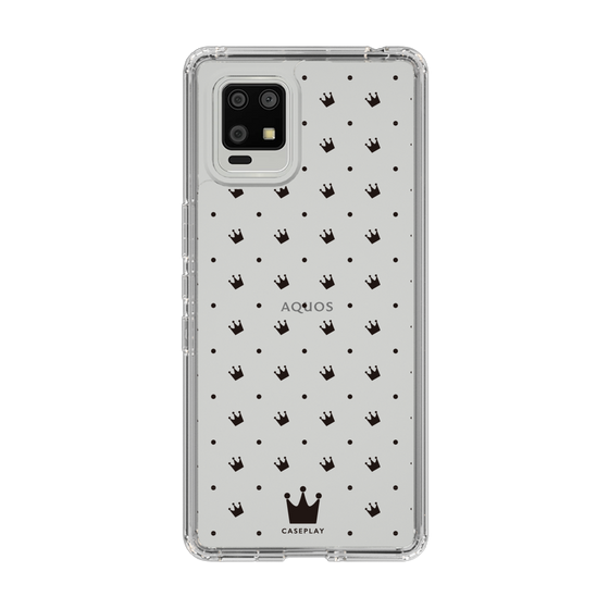 スリムプロテクションケース［ CASEPLAY Crown dots Black - ケースプレイ・クラウン・ドッツ ブラック ］