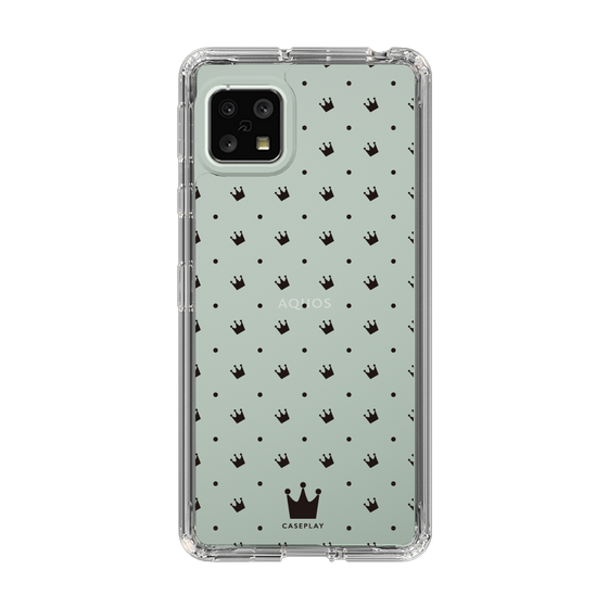 スリムプロテクションケース［ CASEPLAY Crown dots Black - ケースプレイ・クラウン・ドッツ ブラック ］