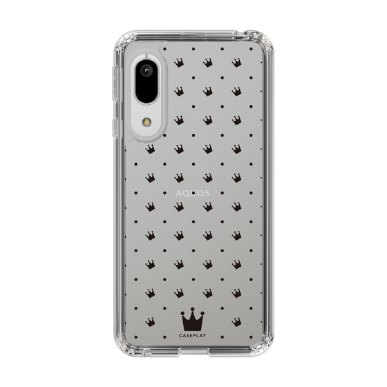 スリムプロテクションケース［ CASEPLAY Crown dots Black - ケースプレイ・クラウン・ドッツ ブラック ］