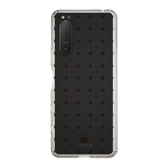 スリムプロテクションケース［ CASEPLAY Crown dots Black - ケースプレイ・クラウン・ドッツ ブラック ］