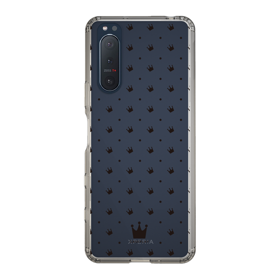 スリムプロテクションケース［ CASEPLAY Crown dots Black - ケースプレイ・クラウン・ドッツ ブラック ］