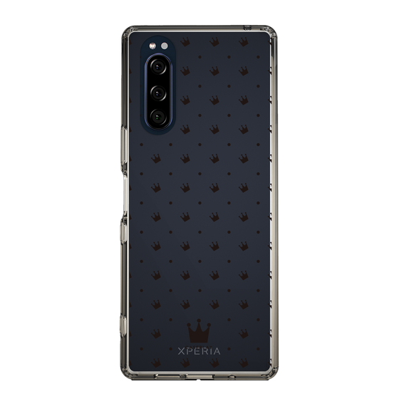 スリムプロテクションケース［ CASEPLAY Crown dots Black - ケースプレイ・クラウン・ドッツ ブラック ］