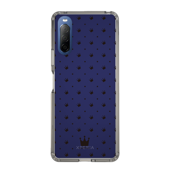 スリムプロテクションケース［ CASEPLAY Crown dots Black - ケースプレイ・クラウン・ドッツ ブラック ］