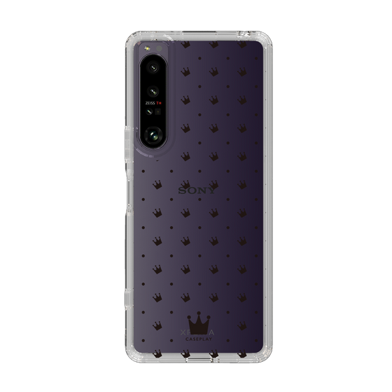 スリムプロテクションケース［ CASEPLAY Crown dots Black - ケースプレイ・クラウン・ドッツ ブラック ］