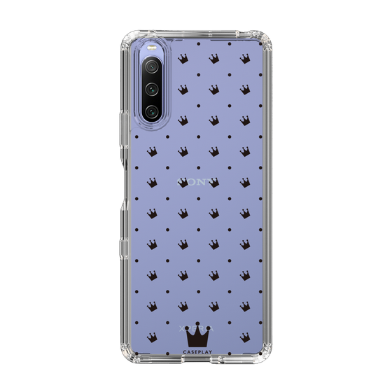 スリムプロテクションケース［ CASEPLAY Crown dots Black - ケースプレイ・クラウン・ドッツ ブラック ］