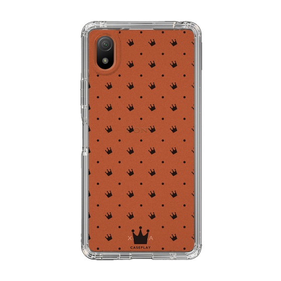 スリムプロテクションケース［ CASEPLAY Crown dots Black - ケースプレイ・クラウン・ドッツ ブラック ］