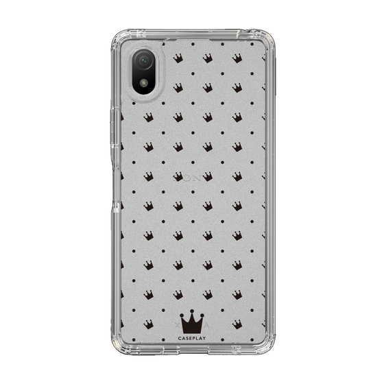 スリムプロテクションケース［ CASEPLAY Crown dots Black - ケースプレイ・クラウン・ドッツ ブラック ］