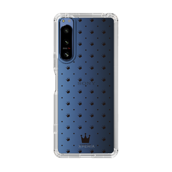 スリムプロテクションケース［ CASEPLAY Crown dots Black - ケースプレイ・クラウン・ドッツ ブラック ］