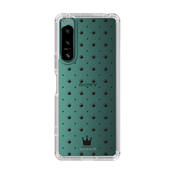 スリムプロテクションケース［ CASEPLAY Crown dots Black - ケースプレイ・クラウン・ドッツ ブラック ］