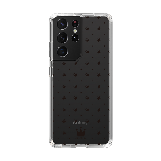 スリムプロテクションケース［ CASEPLAY Crown dots Black - ケースプレイ・クラウン・ドッツ ブラック ］