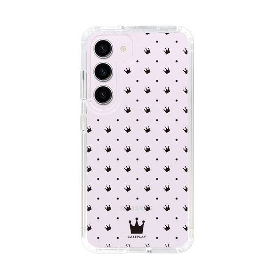 スリムプロテクションケース［ CASEPLAY Crown dots Black - ケースプレイ・クラウン・ドッツ ブラック ］