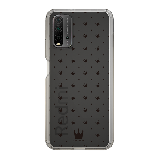 スリムプロテクションケース［ CASEPLAY Crown dots Black - ケースプレイ・クラウン・ドッツ ブラック ］