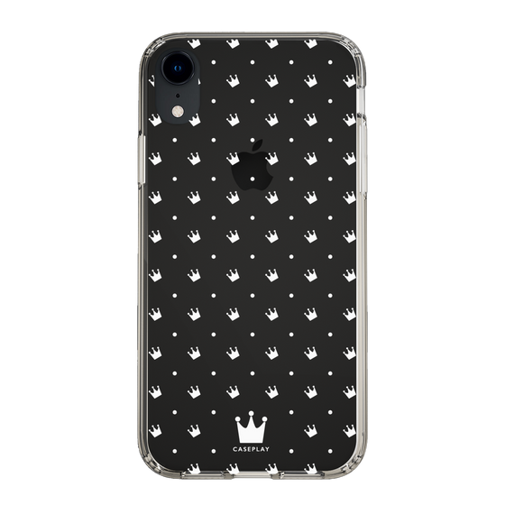 スリムプロテクションケース［ CASEPLAY Crown dots White - ケースプレイ・クラウン・ドッツ ホワイト ］