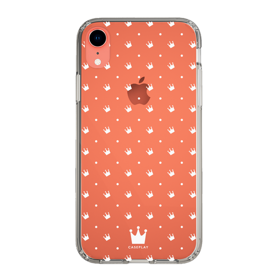 スリムプロテクションケース［ CASEPLAY Crown dots White - ケースプレイ・クラウン・ドッツ ホワイト ］