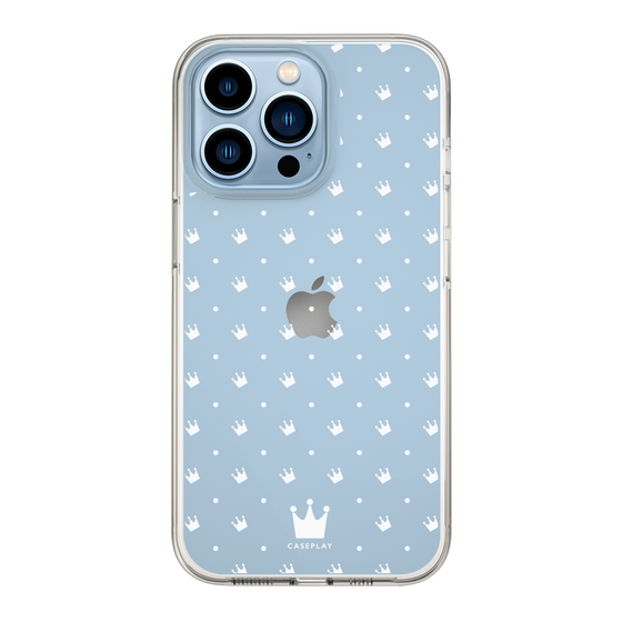 スリムプロテクションケース［ CASEPLAY Crown dots White - ケースプレイ・クラウン・ドッツ ホワイト ］