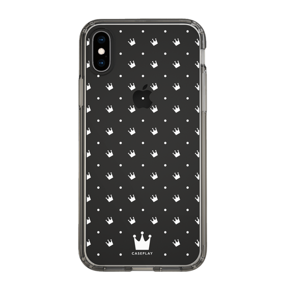 スリムプロテクションケース［ CASEPLAY Crown dots White - ケースプレイ・クラウン・ドッツ ホワイト ］