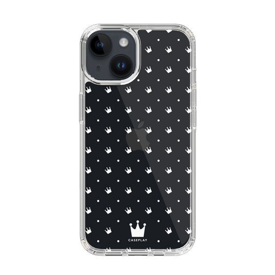 スリムプロテクションケース［ CASEPLAY Crown dots White - ケースプレイ・クラウン・ドッツ ホワイト ］