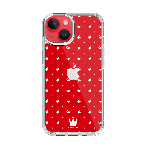 スリムプロテクションケース［ CASEPLAY Crown dots White - ケースプレイ・クラウン・ドッツ ホワイト ］