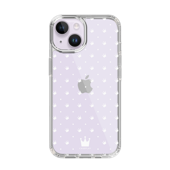 スリムプロテクションケース［ CASEPLAY Crown dots White - ケースプレイ・クラウン・ドッツ ホワイト ］