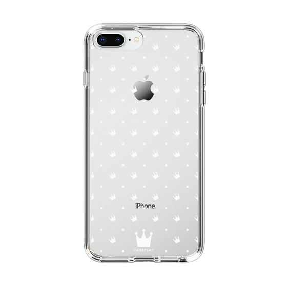 スリムプロテクションケース［ CASEPLAY Crown dots White - ケースプレイ・クラウン・ドッツ ホワイト ］