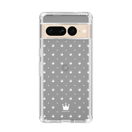 スリムプロテクションケース［ CASEPLAY Crown dots White - ケースプレイ・クラウン・ドッツ ホワイト ］