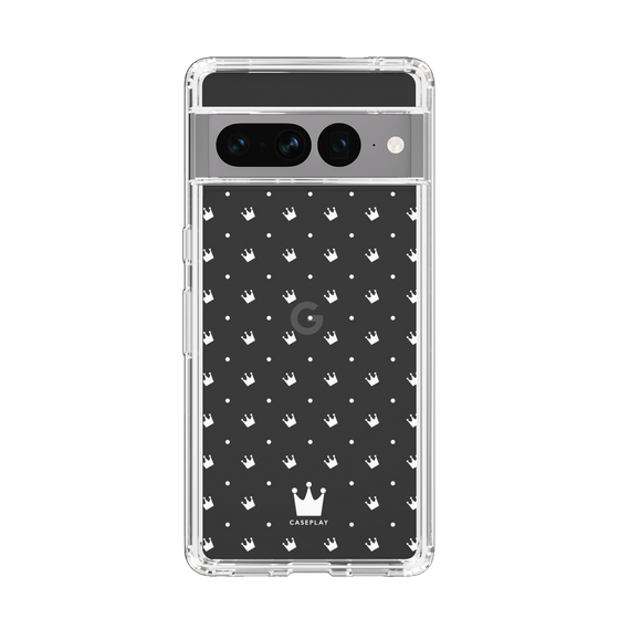 スリムプロテクションケース［ CASEPLAY Crown dots White - ケースプレイ・クラウン・ドッツ ホワイト ］