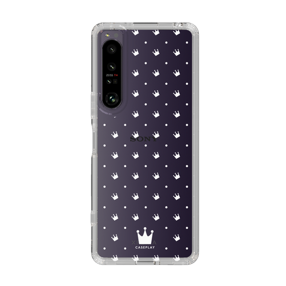 スリムプロテクションケース［ CASEPLAY Crown dots White - ケースプレイ・クラウン・ドッツ ホワイト ］