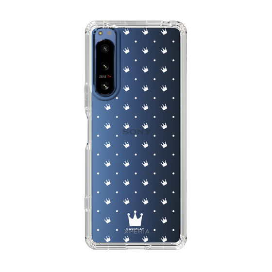 スリムプロテクションケース［ CASEPLAY Crown dots White - ケースプレイ・クラウン・ドッツ ホワイト ］