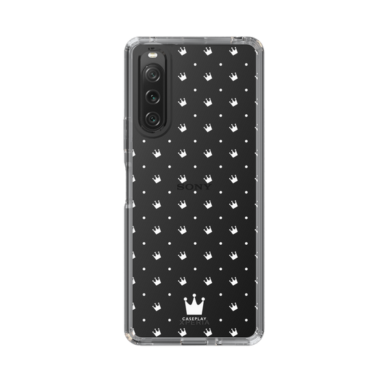 スリムプロテクションケース［ CASEPLAY Crown dots White - ケースプレイ・クラウン・ドッツ ホワイト ］