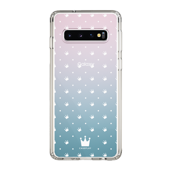 スリムプロテクションケース［ CASEPLAY Crown dots White - ケースプレイ・クラウン・ドッツ ホワイト ］