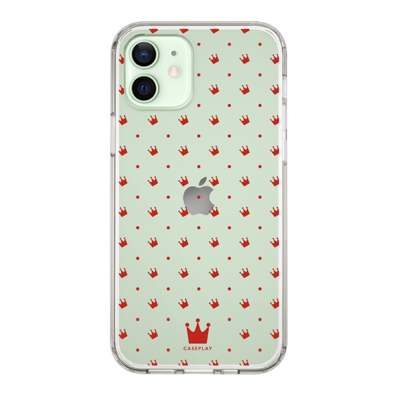 スリムプロテクションケース［ CASEPLAY Crown dots Red - ケースプレイ・クラウン・ドッツ レッド ］