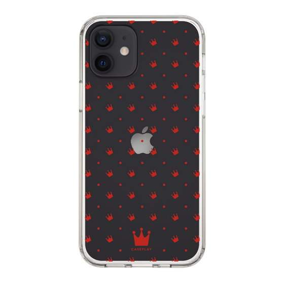 スリムプロテクションケース［ CASEPLAY Crown dots Red - ケースプレイ・クラウン・ドッツ レッド ］