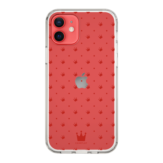 スリムプロテクションケース［ CASEPLAY Crown dots Red - ケースプレイ・クラウン・ドッツ レッド ］