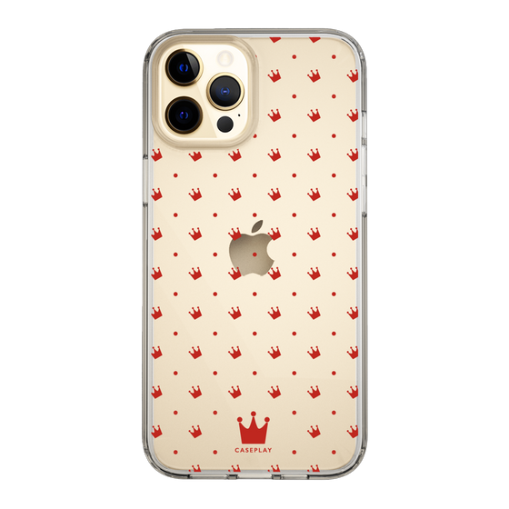 スリムプロテクションケース［ CASEPLAY Crown dots Red - ケースプレイ・クラウン・ドッツ レッド ］