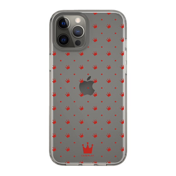 スリムプロテクションケース［ CASEPLAY Crown dots Red - ケースプレイ・クラウン・ドッツ レッド ］