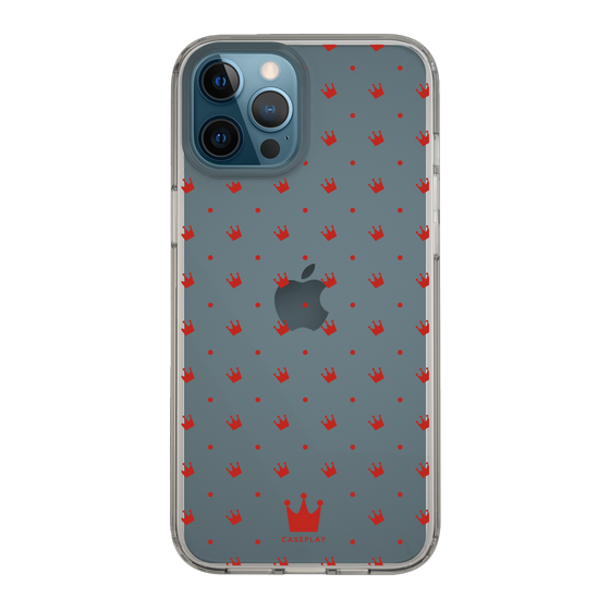 スリムプロテクションケース［ CASEPLAY Crown dots Red - ケースプレイ・クラウン・ドッツ レッド ］