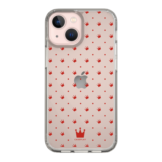 スリムプロテクションケース［ CASEPLAY Crown dots Red - ケースプレイ・クラウン・ドッツ レッド ］