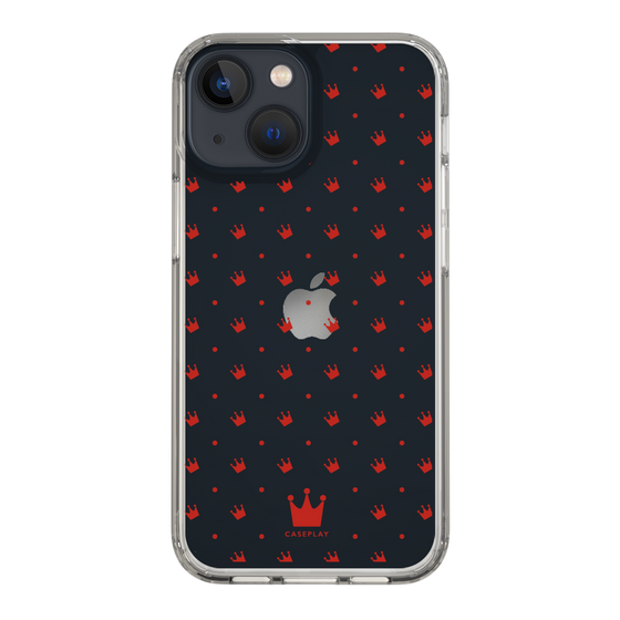 スリムプロテクションケース［ CASEPLAY Crown dots Red - ケースプレイ・クラウン・ドッツ レッド ］