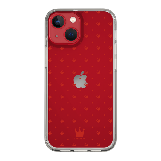 スリムプロテクションケース［ CASEPLAY Crown dots Red - ケースプレイ・クラウン・ドッツ レッド ］